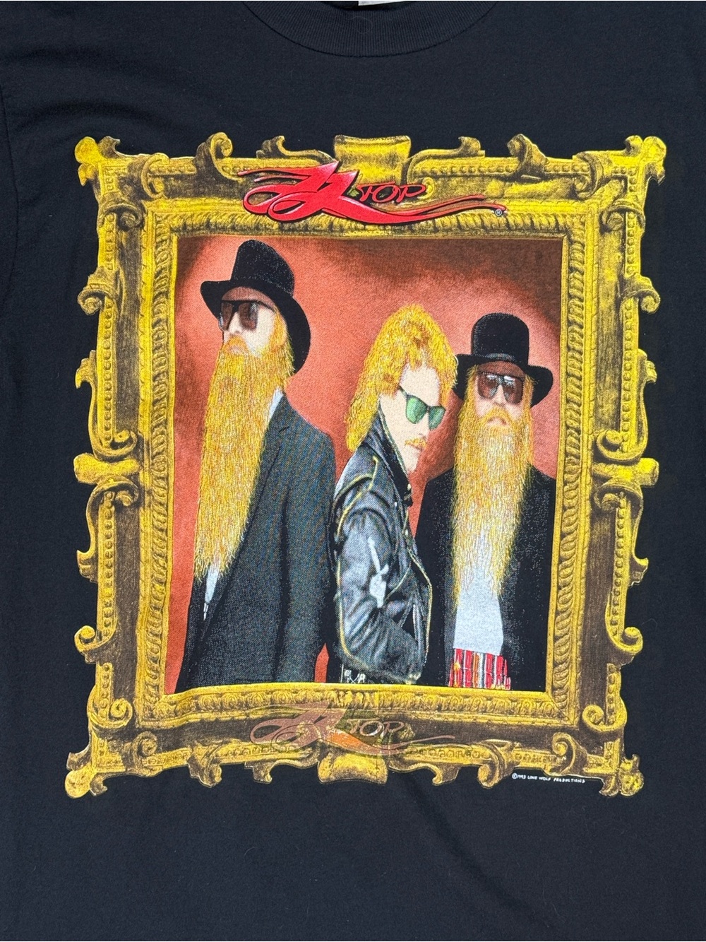 Vintage ZZ Top Graphic Cotton Band Tee Black Rock Music Concert Shirt - Picture 4 of 7